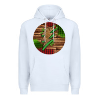 White leopard lightning bolt Christmas Premium Hoodie - Jasminsmagicworld