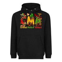 Black Certified medical assistant juneteenth Heavyweight Hoodie - Zillion Design Studio