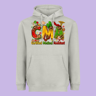 Certified Medical Assistant Juneteenth Heavyweight Hoodie Designed By Zillion Design Studio