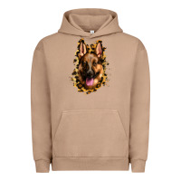 Pigment Burro german shepherd leopard background Urban Hoodie - Jasminsmagicworld