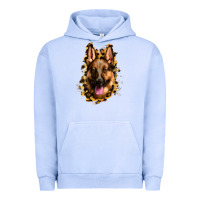 Pigment Grape Ice german shepherd leopard background Urban Hoodie - Jasminsmagicworld
