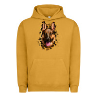 Pigment Peanut Butter german shepherd leopard background Urban Hoodie - Jasminsmagicworld