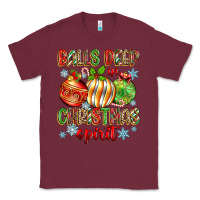 Burgundy balls deep in christmas spirit Classic Tee - Zillion Design Studio