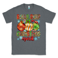 Charcoal Heather balls deep in christmas spirit Classic Tee - Zillion Design Studio