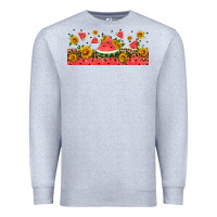Heather Grey watermelon libbey cup Premium Sweatshirt - HRA Design Shop
