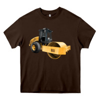 Chocolate Brown Compactor Illustrations Heavy Core Tee - LillyAllenDesigns