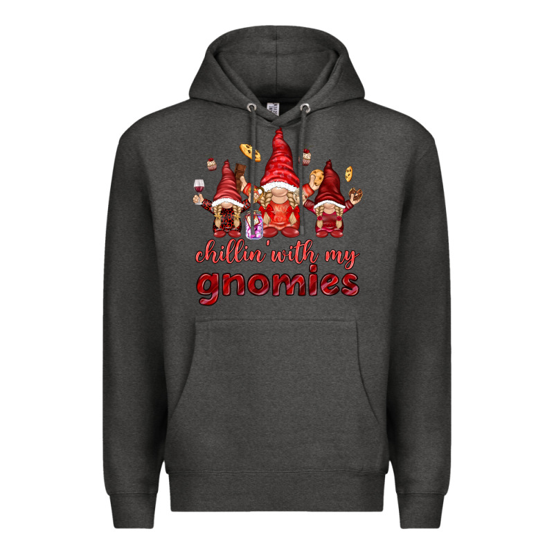 Chilling With My Gnomies Premium Hoodie by NancyCooperArtShop | Teevron