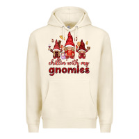 Tofu chilling with my gnomies Premium Hoodie - NancyCooperArtShop