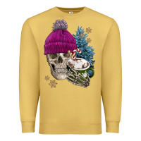 Winter Skeleton Skull Premium Sweatshirt | Teevron