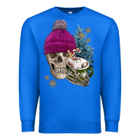 True Royal winter skeleton skull Premium Sweatshirt - FaDigitalArtStudio