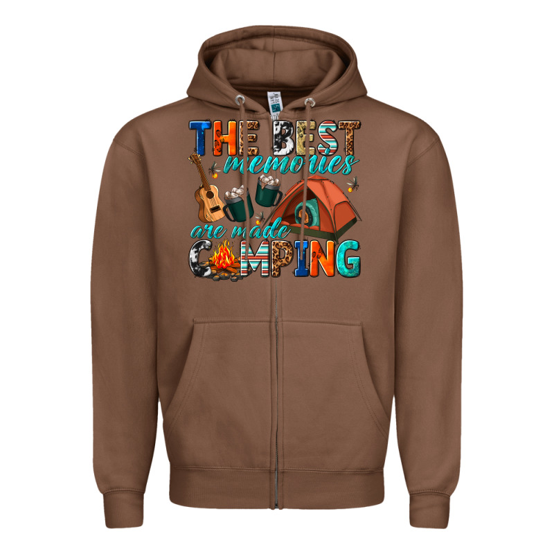 The Best Memories Are Made Camping Zipper Hoodie by texasbilliewilder | Teevron
