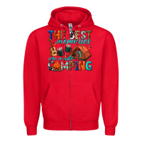 Red the best memories are made camping Zipper Hoodie - texasbilliewilder
