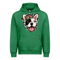Emerald french bulldog floral Urban Hoodie - Jasminsmagicworld