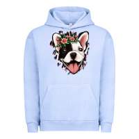 Pigment Grape Ice french bulldog floral Urban Hoodie - Jasminsmagicworld