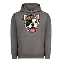 Pigment Tornado french bulldog floral Urban Hoodie - Jasminsmagicworld