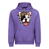 Tulip french bulldog floral Urban Hoodie - Jasminsmagicworld