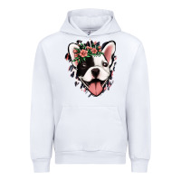White french bulldog floral Urban Hoodie - Jasminsmagicworld