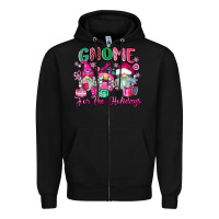 Black gnome for the holidays Zipper Hoodie - Zillion Design Studio