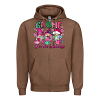 Chestnut gnome for the holidays Zipper Hoodie - Zillion Design Studio