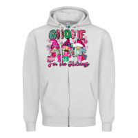 Dove Grey gnome for the holidays Zipper Hoodie - Zillion Design Studio