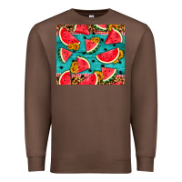 Chestnut watermelon and sunflowers Premium Sweatshirt - HRA Design Shop