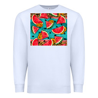 White watermelon and sunflowers Premium Sweatshirt - HRA Design Shop