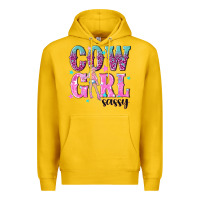 Lemon cowgirl sassy with pink cowgirl Premium Hoodie - NancyCooperArtShop