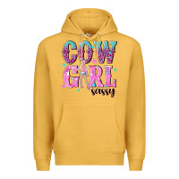 Mustard cowgirl sassy with pink cowgirl Premium Hoodie - NancyCooperArtShop