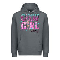 Rock cowgirl sassy with pink cowgirl Premium Hoodie - NancyCooperArtShop