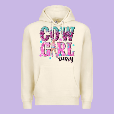 Cowgirl Sassy With Pink Cowgirl Premium Hoodie Designed By Nancycooperartshop