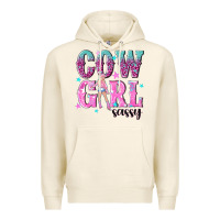 Tofu cowgirl sassy with pink cowgirl Premium Hoodie - NancyCooperArtShop