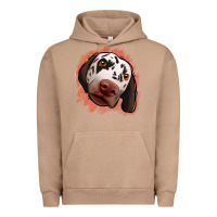 Pigment Burro dalmatians peach glitter background Urban Hoodie - Jasminsmagicworld