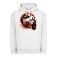 Pigment Lunar Rock dalmatians peach glitter background Urban Hoodie - Jasminsmagicworld