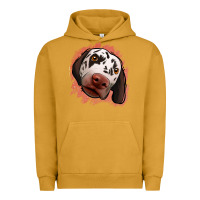 Pigment Peanut Butter dalmatians peach glitter background Urban Hoodie - Jasminsmagicworld
