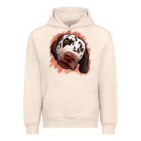 Sandshell dalmatians peach glitter background Urban Hoodie - Jasminsmagicworld