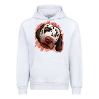 White dalmatians peach glitter background Urban Hoodie - Jasminsmagicworld