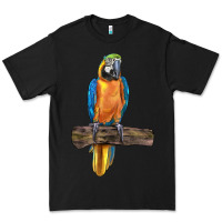 Black blue throated macaw Premium Tee - LillyAllenDesigns