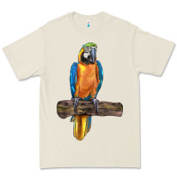 Bone blue throated macaw Premium Tee - LillyAllenDesigns