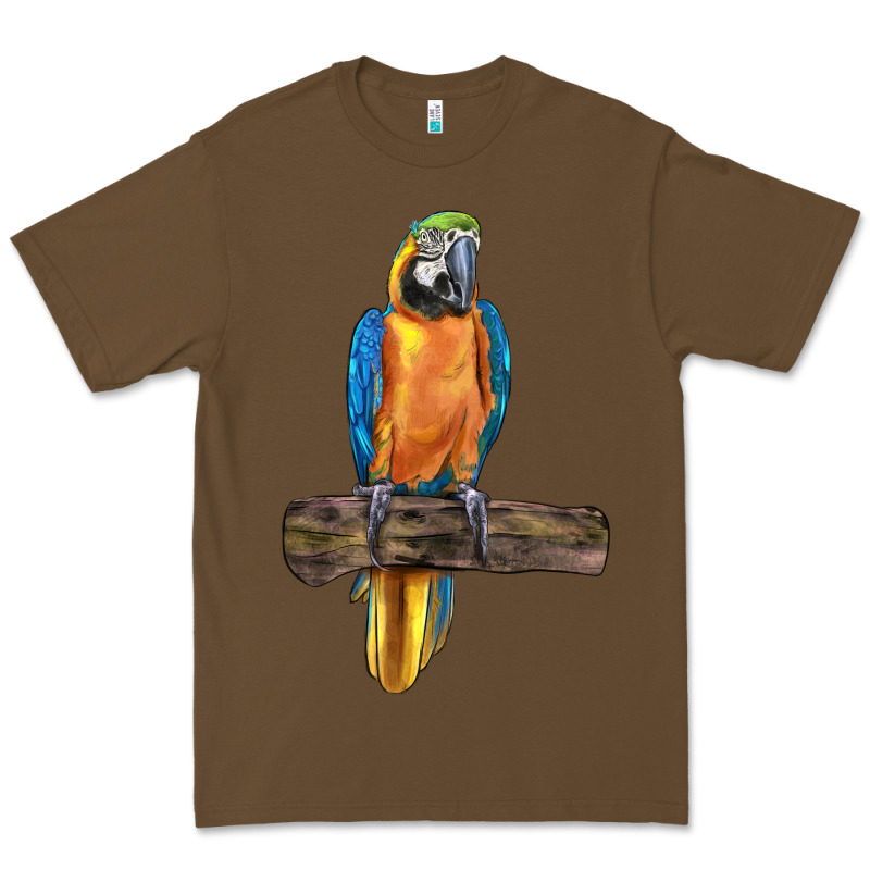 Blue Throated Macaw Premium Tee by LillyAllenDesigns | Teevron