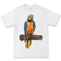 White blue throated macaw Premium Tee - LillyAllenDesigns
