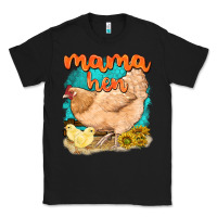 Black mama hen with sunflowers Classic Tee - texasbilliewilder