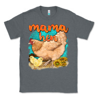 Charcoal Heather mama hen with sunflowers Classic Tee - texasbilliewilder