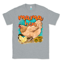 Heather Grey mama hen with sunflowers Classic Tee - texasbilliewilder