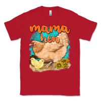 Red mama hen with sunflowers Classic Tee - texasbilliewilder