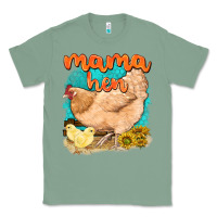 Sage mama hen with sunflowers Classic Tee - texasbilliewilder