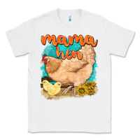 White mama hen with sunflowers Classic Tee - texasbilliewilder