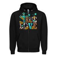 Black true love Zipper Hoodie - texasbilliewilder