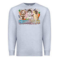 Heather Grey east hustler Premium Sweatshirt - RacoonDesign