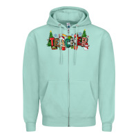 Seafoam Christmas teacher Zipper Hoodie - Zillion Design Studio