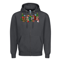 Smoke Christmas teacher Zipper Hoodie - Zillion Design Studio